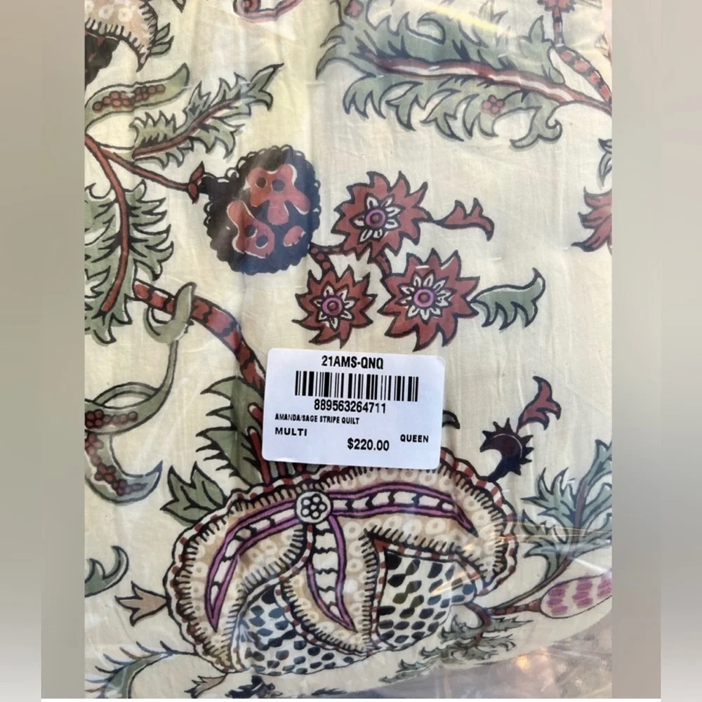 π°Brand New Roller Rabbit Amanda Queen
Size Quilt Sage - Picture 6 of 7